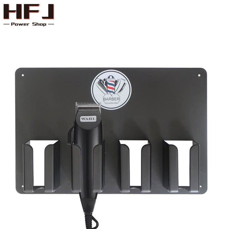 Hairdressing Clipper Storage Rack Wall-Mounted Hairdressing Tools Barber Clipper Rack Comb Storage Rack Multi-Functional - Image 2