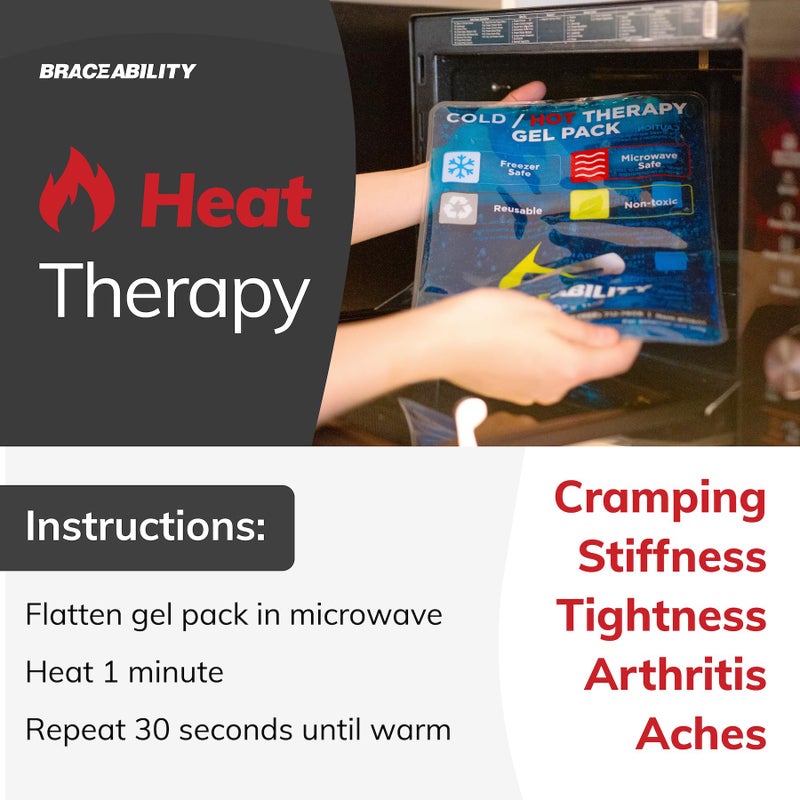 BraceAbility Medical Gel Hot Cold Pack - Reusable Soft Flexible Ice Pack for Hip, Shoulder, Knee, Back - Comfort Cold Compress for Injuries, Swelling, Bruises, Surgery, Kids, Adults (6.5" x 9.5") - Image 3