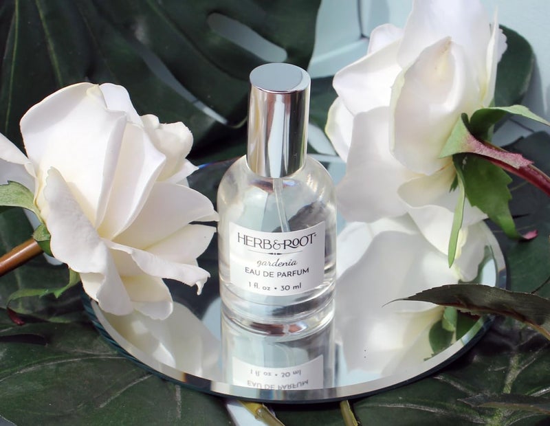 Herb & Root Gardenia Eau de Perfume Spray: Fresh Floral Womens Fragrance | Long-Lasting Clean Vegan Perfume for Women | Cruelty-Free Body Spray | Soft White Gardenia & Notes - Image 4