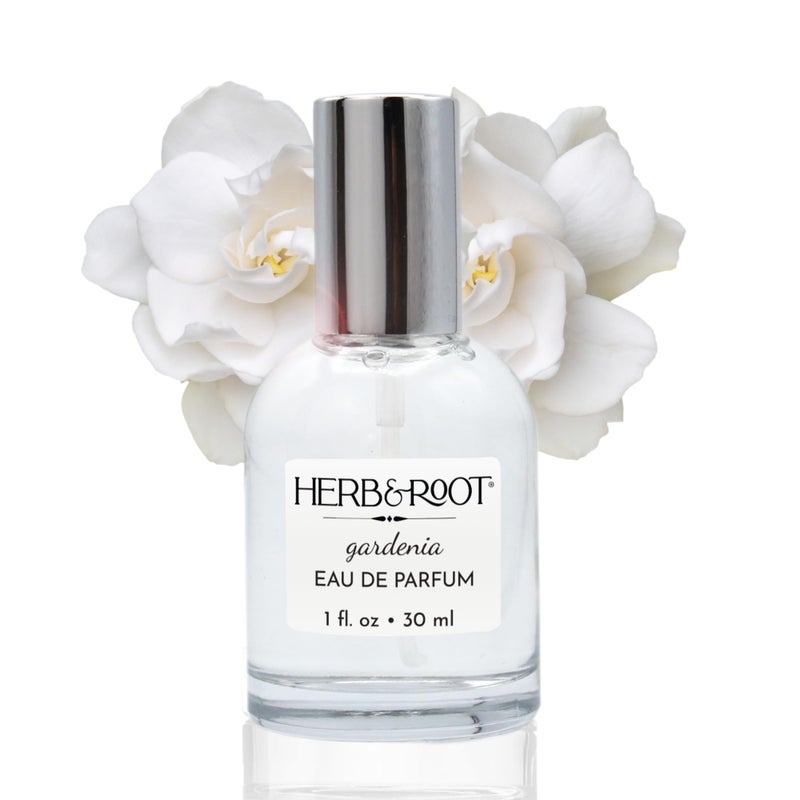 Herb & Root Gardenia Eau de Perfume Spray: Fresh Floral Womens Fragrance | Long-Lasting Clean Vegan Perfume for Women | Cruelty-Free Body Spray | Soft White Gardenia & Notes - Image 1