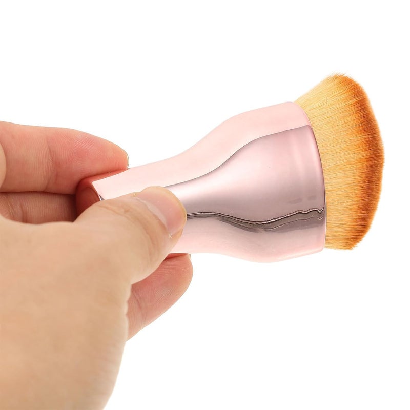 Foundation Brush Liquid Makeup Brush Small Rose Gold Portable for Women Professional Cosmetic Tool for Liquid Foundation Application - Image 4