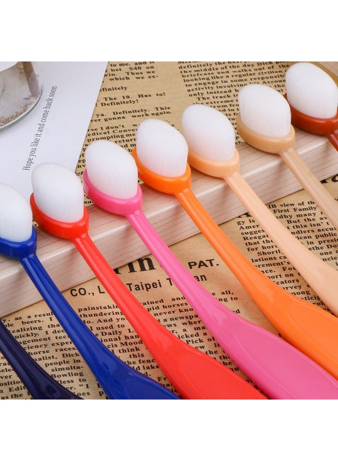 يوسينج مجموعة من 12 فرشاة صغيرة لمزج الحبر الملون، أداة صغيرة لمزج الحبر لصنع البطاقات، مجموعة واسعة من التطبيقات الحرفية، مقبض ورقي ملون (حجم رأس الفرشاة 0.5 بوصة) - Image 1