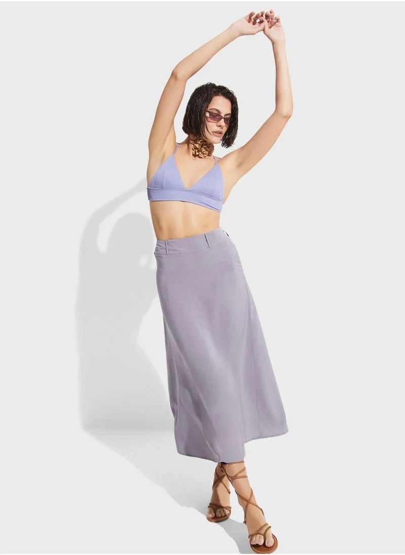 JUNE Plunge Neck Bikini Top & Bottom Set
