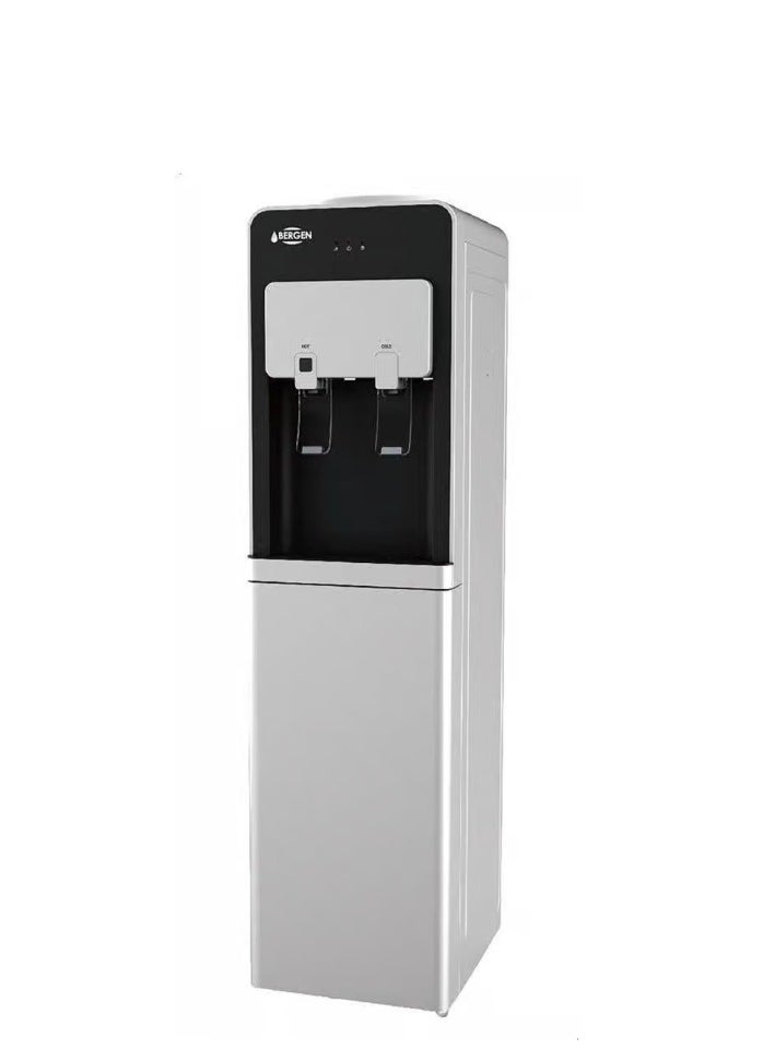 Bergen - Water dispenser 2 Nozzles Cold and Hot 420 watts BY509 Silver/Black - Image 1