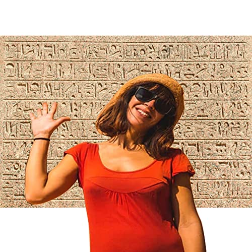 Eainb 7x5ft Egypt Hieroglyphs Backdrop Ancient Egyptians Civilization Photography Background Egyptian Art Photos Archaeology History Course Photo Shoot History Culture Mural Travel Backdrop Props - Image 2
