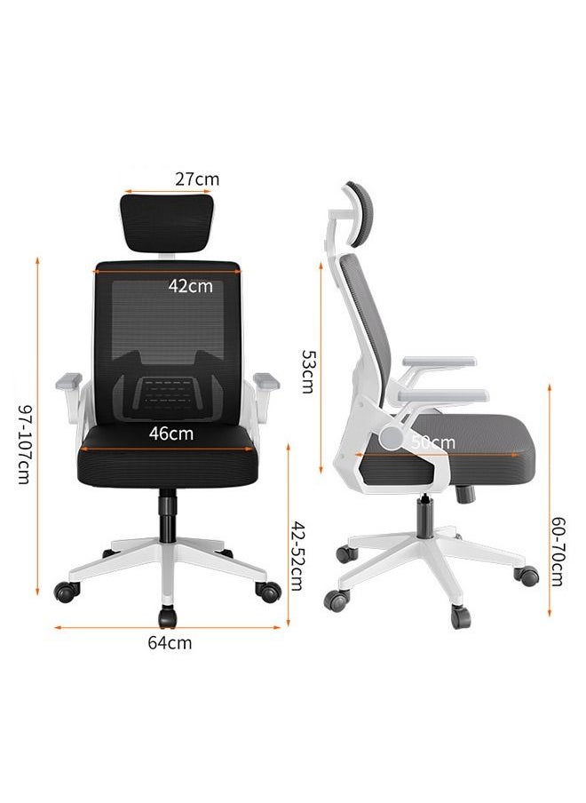 JANTENS - Office Chair Black 59X50X119 Cm - Image 1