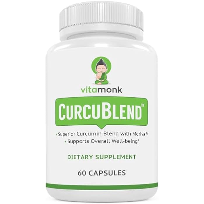 VitaMonk Turmeric and Ginger Complex with Meriva, Grape Seed, Boswellia Extract, Cat’s Claw and More - Ginger and Turmeric Supplements for Overall Health, Wellness and Immune Support - 60 Caps - Image 1