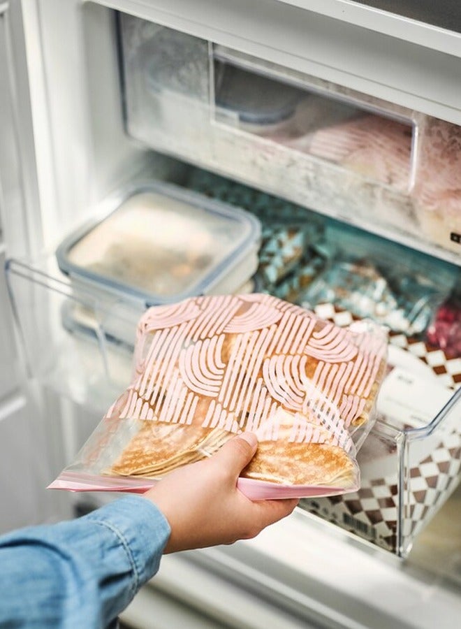 Resealable Bag Pale Pink 20 Pack 2.5L  - Image 2