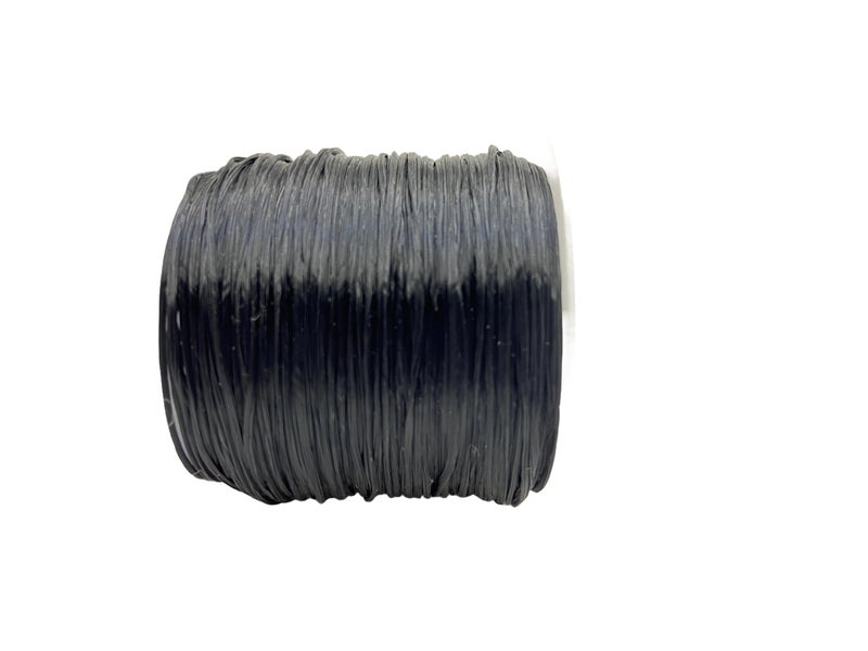 Self Lub Elastic Crystal Stretch Cord for Jewelry Making – Flat Beading Thread for Bracelets, Anklets, DIY Crafts – Durable, Clear Elastic String for Beads & Charms (Black, 50 Meter, 0.5 mm) - Image 2