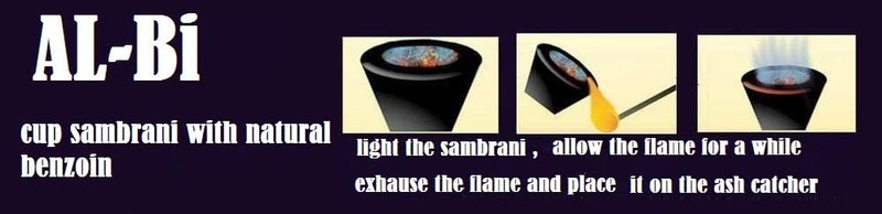 AL-Bi Cup Sambrani Religious Rituals (60 pcs) Dhoop Cups, Pure Natural Guggal Raw Dhoop Cup with Sambrani - Image 2