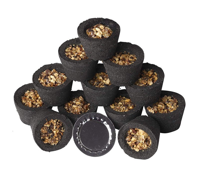 AL-Bi Cup Sambrani Religious Rituals (60 pcs) Dhoop Cups, Pure Natural Guggal Raw Dhoop Cup with Sambrani - Image 5