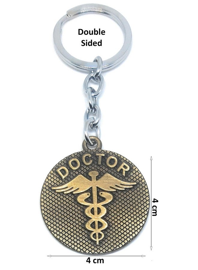 Aura Set Of 2 Caduceus Doctors Symbol Gift Keychain For Doctors Men Women Boys Girls Husband Bike Car Light Weight Metal Keychain Random Colors - Image 5