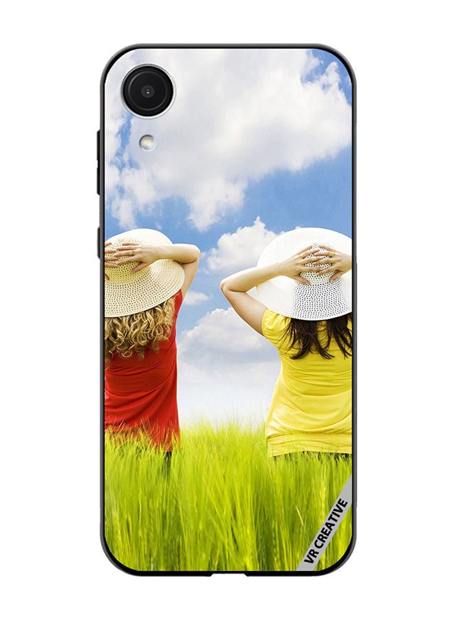 VR CREATIVE Protective Case Cover For Samsung Galaxy A03 Core Enjoying The Weather Design Multicolour - Image 1