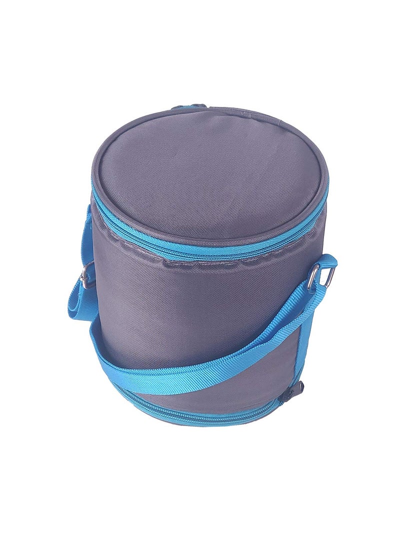Foonty Daily Use 4 Cum 3 Storey Waterproof Lunch Bag/Tiffin Bag (Blue,FFFLB9003E) - Image 1