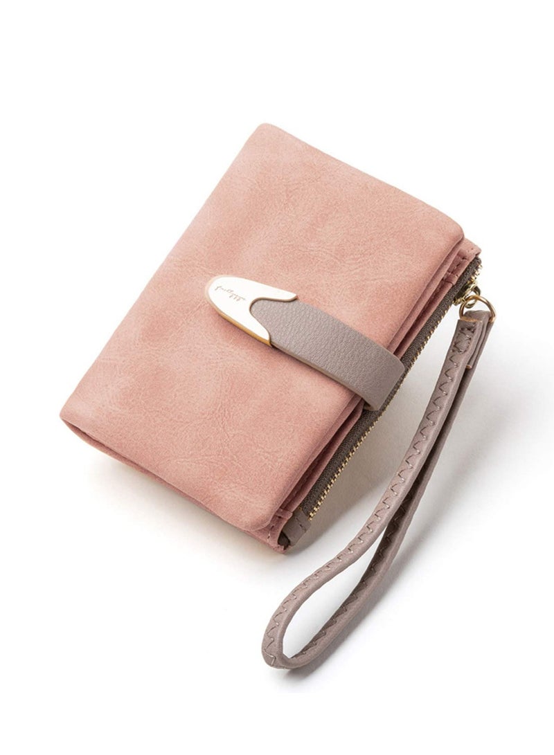 SYOSI Wallets for Women Rfid Small Compact Bifold short Wallet,Ladies Wristlet Zipper Coin Purse - Image 1