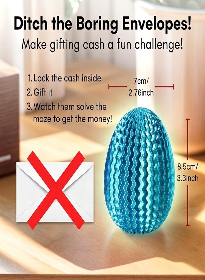 JHBEEY Maze Puzzle Box for Cash Gift, Money Holder Gift Box - Image 2