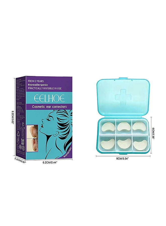 إيلهو 6 Pcs تصحيح للأذن الناتئ الخفي، تصحيح للأذن ضد الماء، تصحيح للأذن البارزة، منتجات العناية بالأذن الناتئة الخفية للاستخدام الموحد للجنسين - Image 2