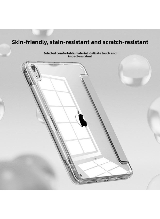 High-permeability Acrylic Ipad10.2 Protective Case Air5 Flat Ipad2024 For Iphone 11 Anti-bending Inch Batch-Color:[Ice Crystal High Permeability] [baby Powder]]-Applicable Model:iPad Pro10.5/2019 Air10.5 - Image 4