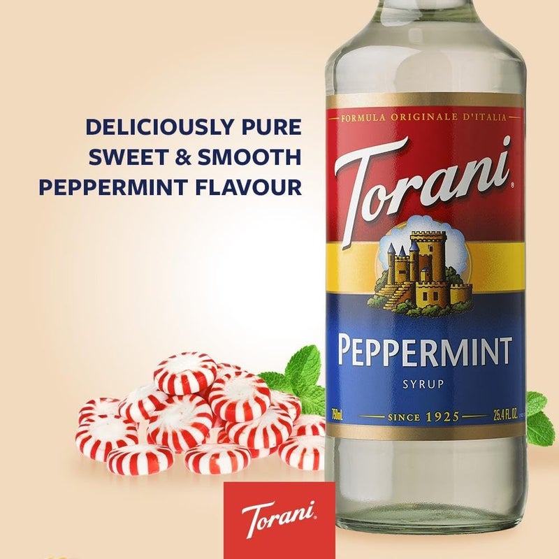 Torani+Peppermint+Coffee+Syrup+25oz+-+Plastic+Bottle - Image 2