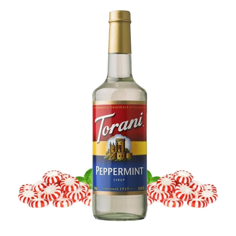 Torani+Peppermint+Coffee+Syrup+25oz+-+Plastic+Bottle - Image 1