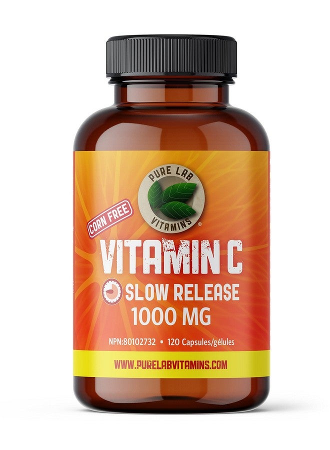 Pure Lab Vitamins Vitamin C 1000 mg - Tapioca Source - 120 Vegi DRC Caps by Pure Lab Vitamins (DRC - Delayed Release caps) Corn Free Made in Canada - Image 1