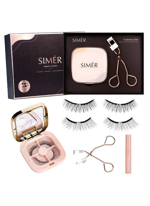 Magnetic Eyelashes Without Eyeliner Dual Magnetic Eyelashes With Applicator 4D Reusable Magnetic Lashes No Eyeliner Or Glue Needed Soft Magnets Natural Look Easy To Wear