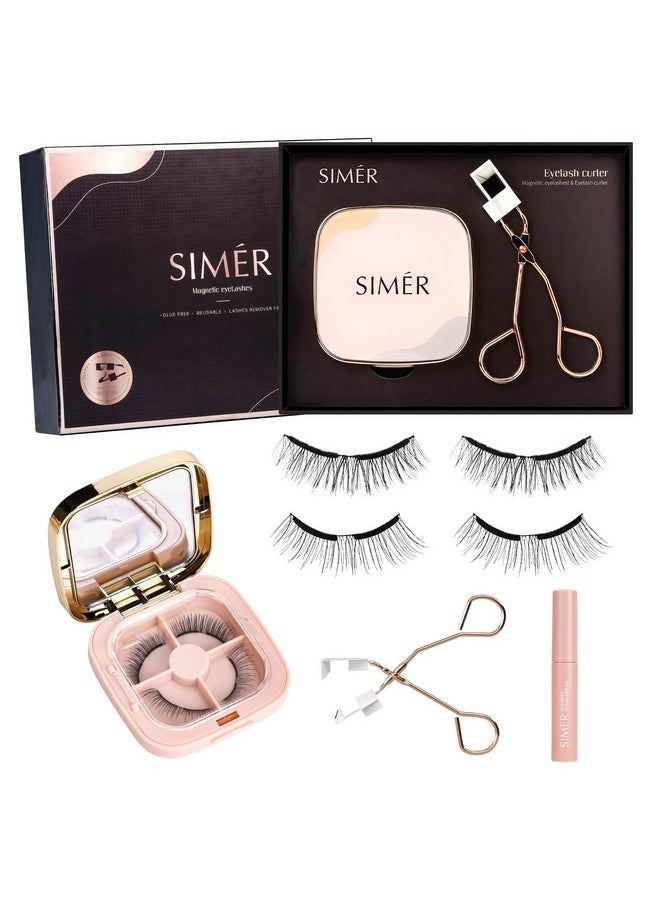 Magnetic Eyelashes Without Eyeliner Dual Magnetic Eyelashes With Applicator 4D Reusable Magnetic Lashes No Eyeliner Or Glue Needed Soft Magnets Natural Look Easy To Wear