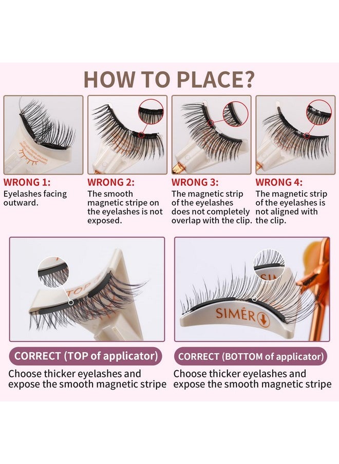 Magnetic Eyelashes Without Eyeliner Dual Magnetic Eyelashes With Applicator 4D Reusable Magnetic Lashes No Eyeliner Or Glue Needed Soft Magnets Natural Look Easy To Wear