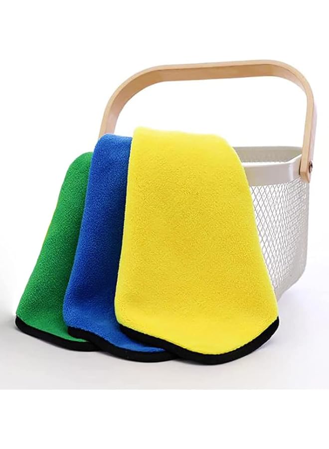 The Bros Microfiber Cleaning Cloth 30X40cm (3 Pack). All Purpose Towels For Home Appliance, Kitchen & Washroom. Car Washing & Drying High Absorbent Rags. REUsable, Lint-Free & Streak-Free - Image 1