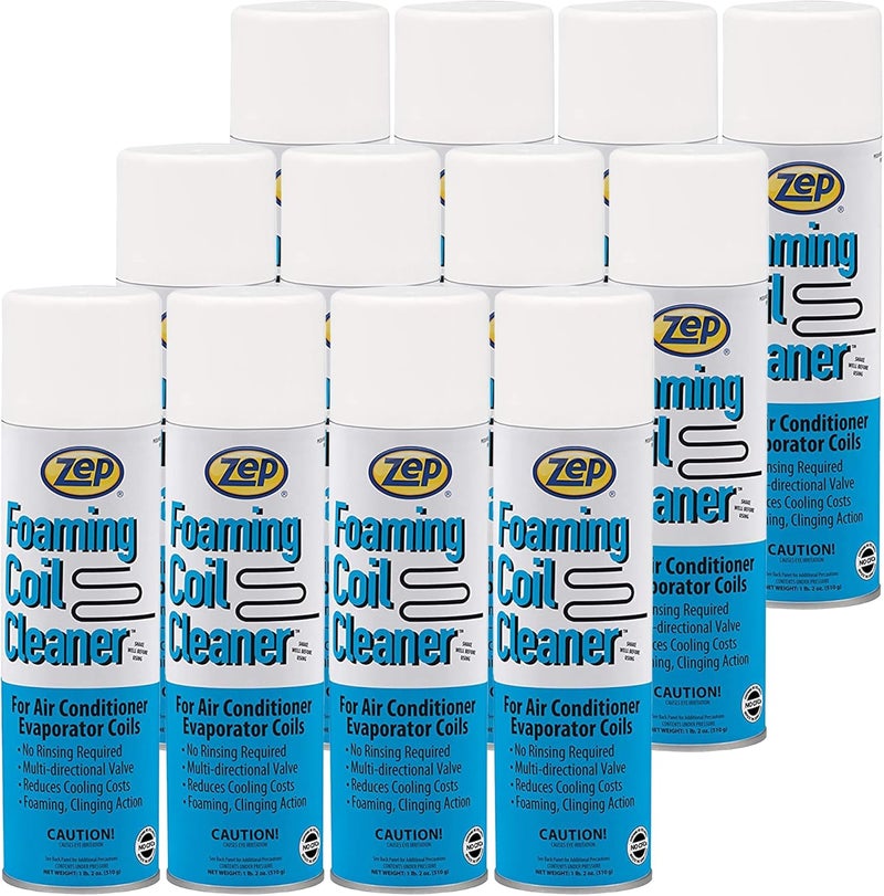 Zep Foaming Coil Cleaner  20 oz Case of 12  20201  Professional Strength Quickly Cleans HVAC and AC Units - Image 1