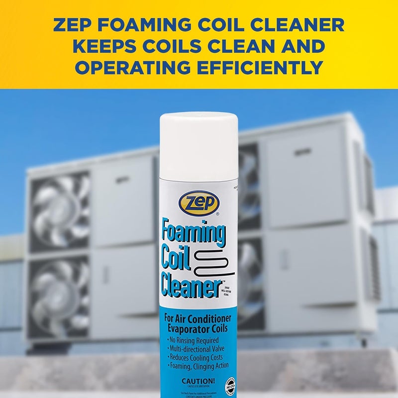 Zep Foaming Coil Cleaner  20 oz Case of 12  20201  Professional Strength Quickly Cleans HVAC and AC Units - Image 5