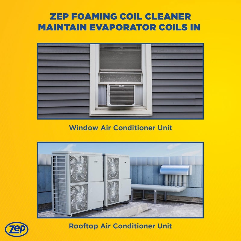 Zep Foaming Coil Cleaner  20 oz Case of 12  20201  Professional Strength Quickly Cleans HVAC and AC Units - Image 4