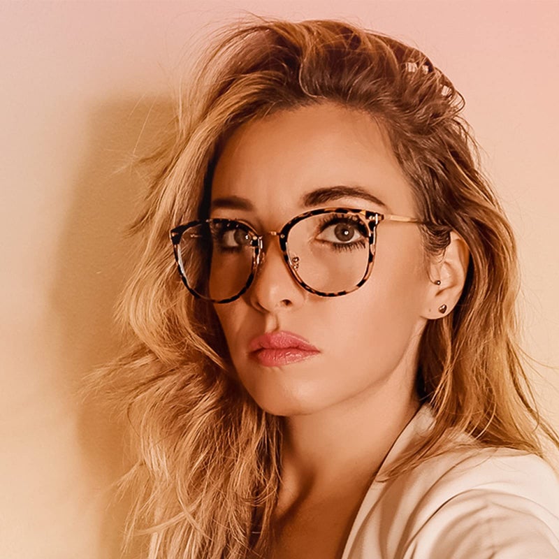 Cyxus Blue Light Glasses for Women, Blue Light Blocking Eyeglasses for Women, Round Computer Eyewear Anti Eye Strain Glasses - Image 3