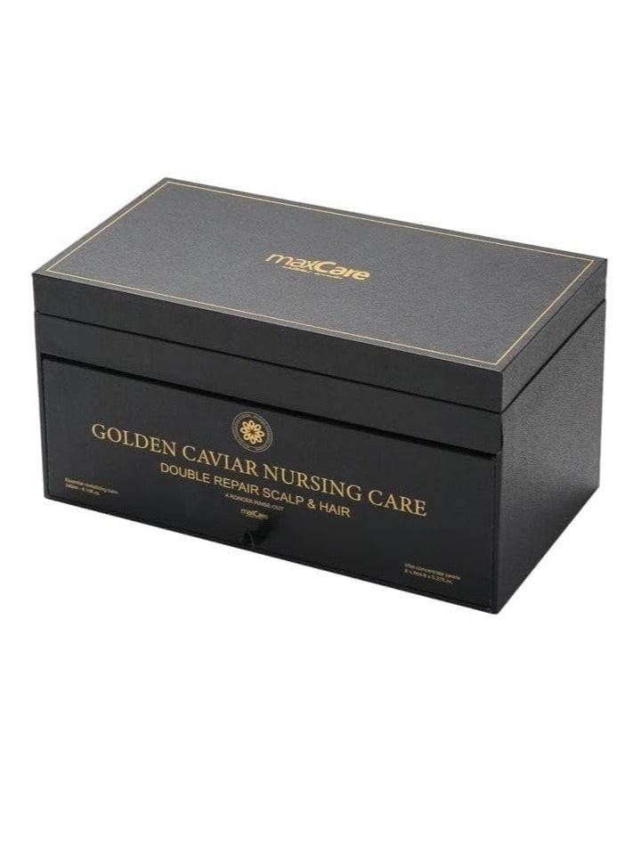Max Care Maxcare Golden Caviar Nursing Care Double Repair Scalp And Hair Mask - Intensive Deep Repair - Image 3