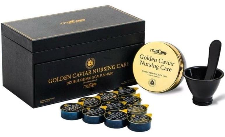 Max Care Maxcare Golden Caviar Nursing Care Double Repair Scalp And Hair Mask - Intensive Deep Repair - Image 1
