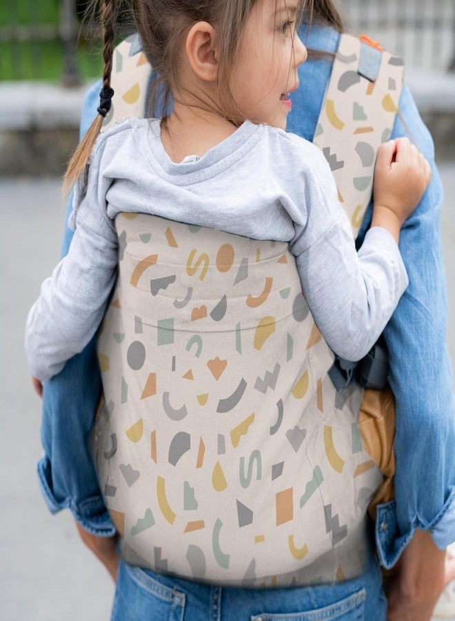Beco Toddler Carrier with Extra Wide Seat, 100% Cotton Toddler Carrying Backpack Style and Front-Carry, Lightweight & Breathable Child Carrier, Toddler Sling Carrier 20-60 lbs (Geometric) - Image 3