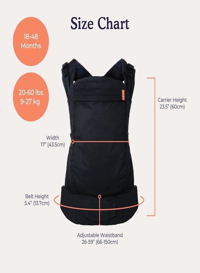 Beco Toddler Carrier with Extra Wide Seat, 100% Cotton Toddler Carrying Backpack Style and Front-Carry, Lightweight & Breathable Child Carrier, Toddler Sling Carrier 20-60 lbs (Geometric) - Image 5