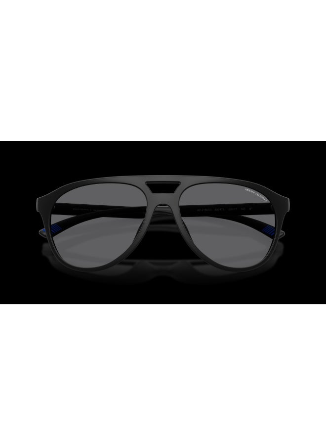 Armani Exchange نظارات شمسية طيار للرجال من أرماني إكستشينج - AX 4156SU - حجم العدسة: 59 مم - أسود غير لامع - Image 3