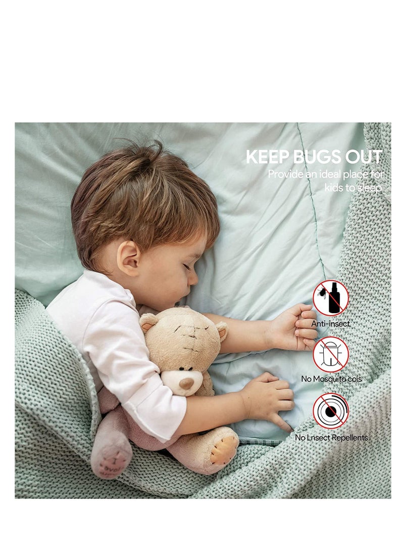 نافذة الناموسيات ، 3 نافذة مزودة بضرب الذباب DIY بلاصق شبكة الستائر مضادة للحشرات 51x59 بوصة حماية النحل مع 3 مجلدات من الشريط اللاصق المرتبطة ، مناسبة لنوافذ متعددة - Image 3