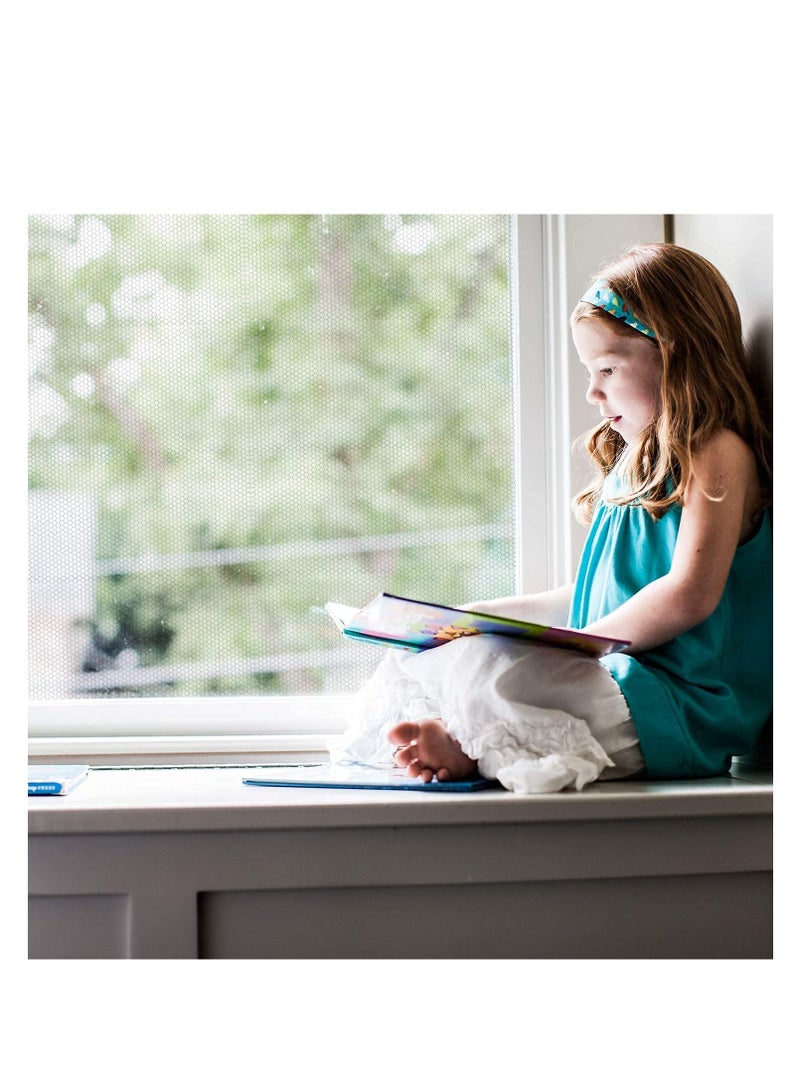 نافذة الناموسيات ، 3 نافذة مزودة بضرب الذباب DIY بلاصق شبكة الستائر مضادة للحشرات 51x59 بوصة حماية النحل مع 3 مجلدات من الشريط اللاصق المرتبطة ، مناسبة لنوافذ متعددة - Image 5