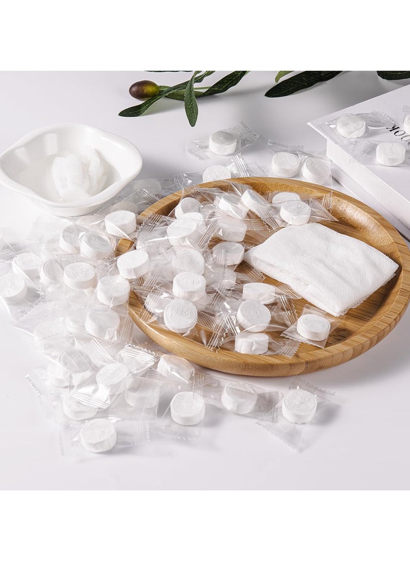GoodTool 100PCS Disposable Compressed Towels Portable Soft Cotton Bath Towels Individually Wrapped Face Towel for Travel Sport Home  - Image 4