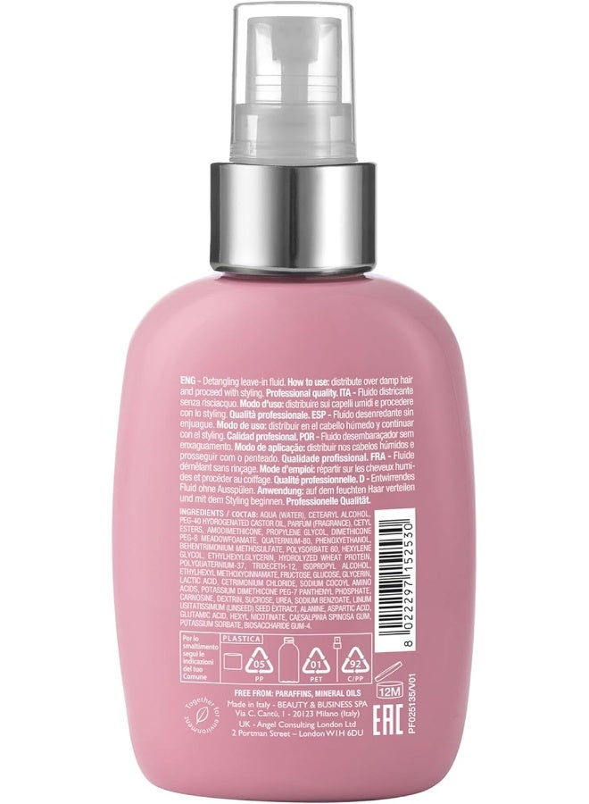 Alfaparf Milano Semi Di Lino Moisture Nutritive Leave-In Detangling Fluid for Dry Hair 125 Ml- Safe on Color Treated Hair - Professional Salon Quality - 4.23 Fl Oz - Image 2