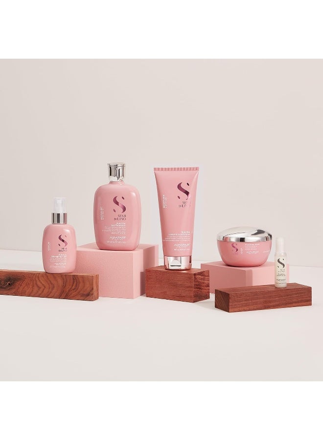 Alfaparf Milano Semi Di Lino Moisture Nutritive Leave-In Detangling Fluid for Dry Hair 125 Ml- Safe on Color Treated Hair - Professional Salon Quality - 4.23 Fl Oz - Image 5