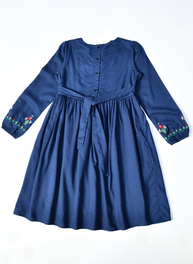 BELLA MODA Embroidered Longsleeve Dress - Image 3
