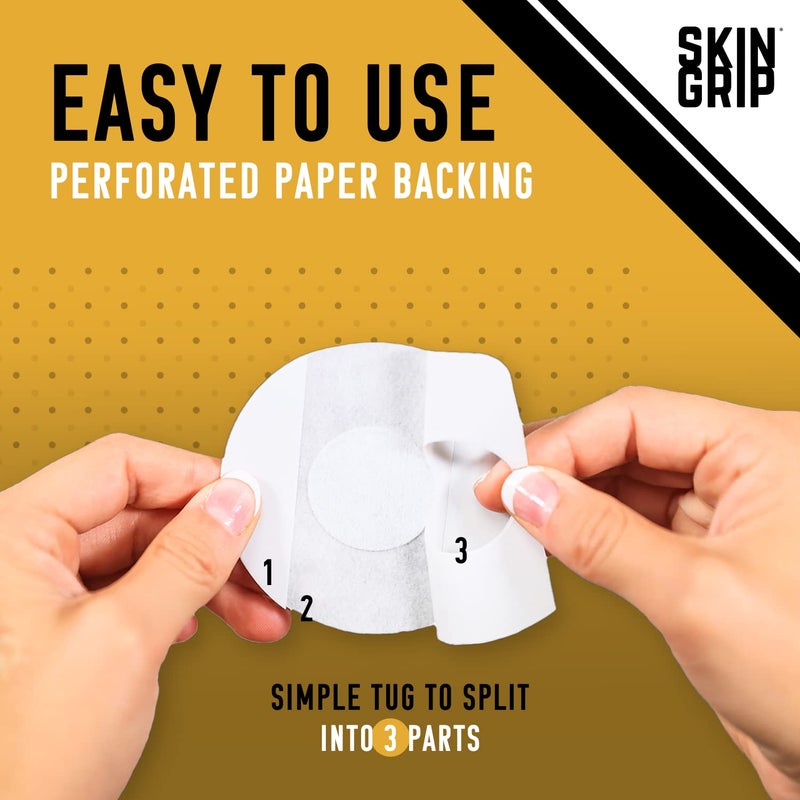 Skin Grip MAX Freestyle Libre 2 Sensor Covers Waterproof, Non-Fraying, Extreme CGM Tape, Continuous Glucose Monitor Patch, Libra Sensors Protection Covers, 10-Pack, Black - Image 5