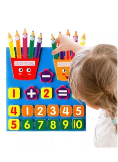 Generic Educational Toy for Kids, Felt Fingers for Teaching Kids Numbers and Math, Felt Board, Preschool Toys, Addition and Subtraction Math Teaching Activity  - Image 3