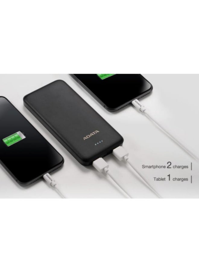 أداتا ADATA AT10000 USB A CBK Power Bank - Image 4