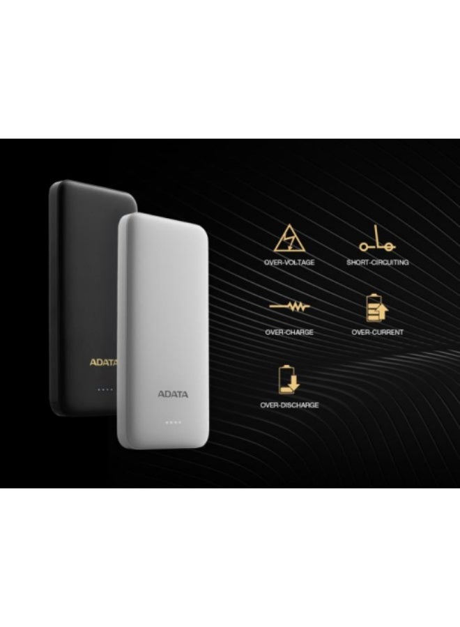 أداتا ADATA AT10000 USB A CBK Power Bank - Image 3