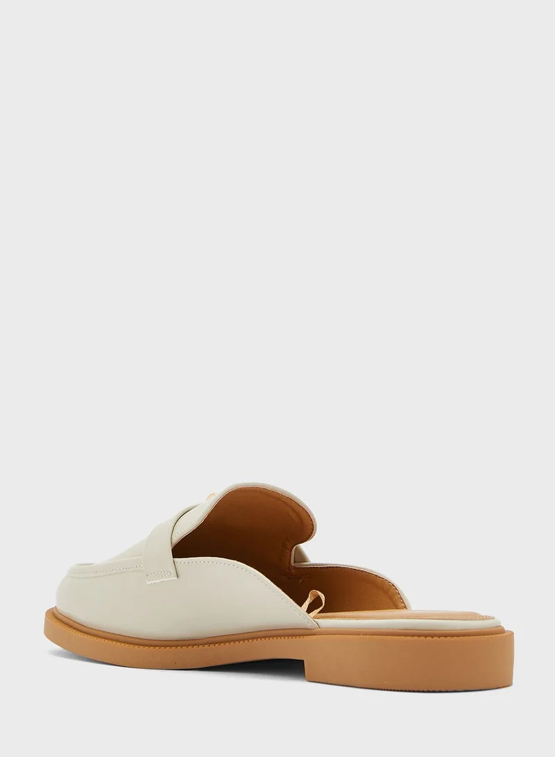 RIVER ISLAND Backless Trim Loafers