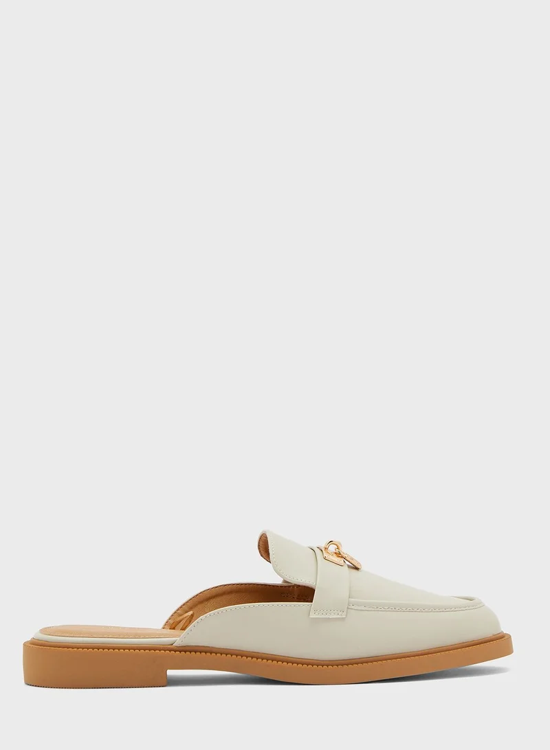RIVER ISLAND Backless Trim Loafers